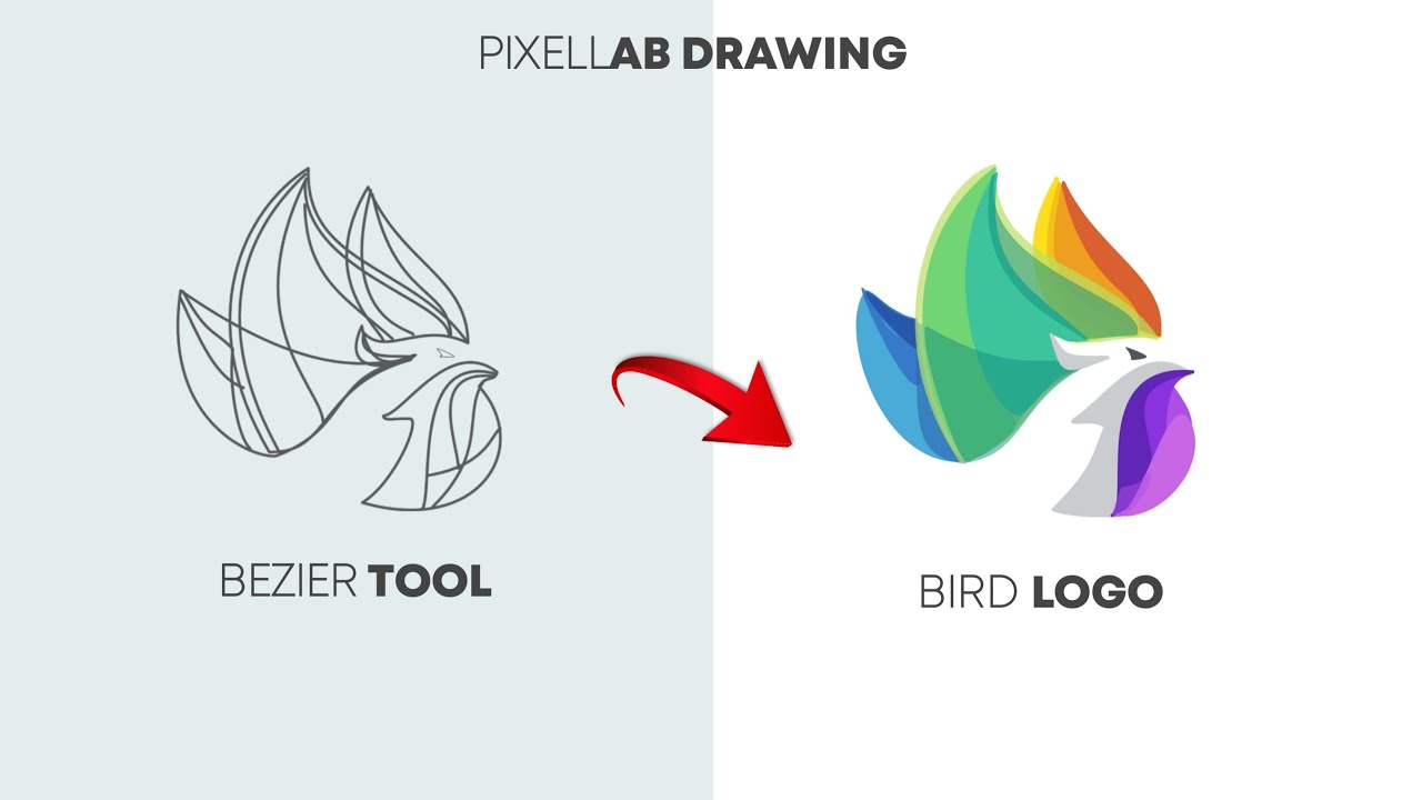 How To Design a Logo with Only The Bezier Tool | Jhex Graphics