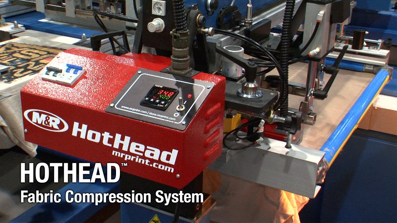 HotHead Fabric Compression System - The M&R Companies - Screen Printing Equipment