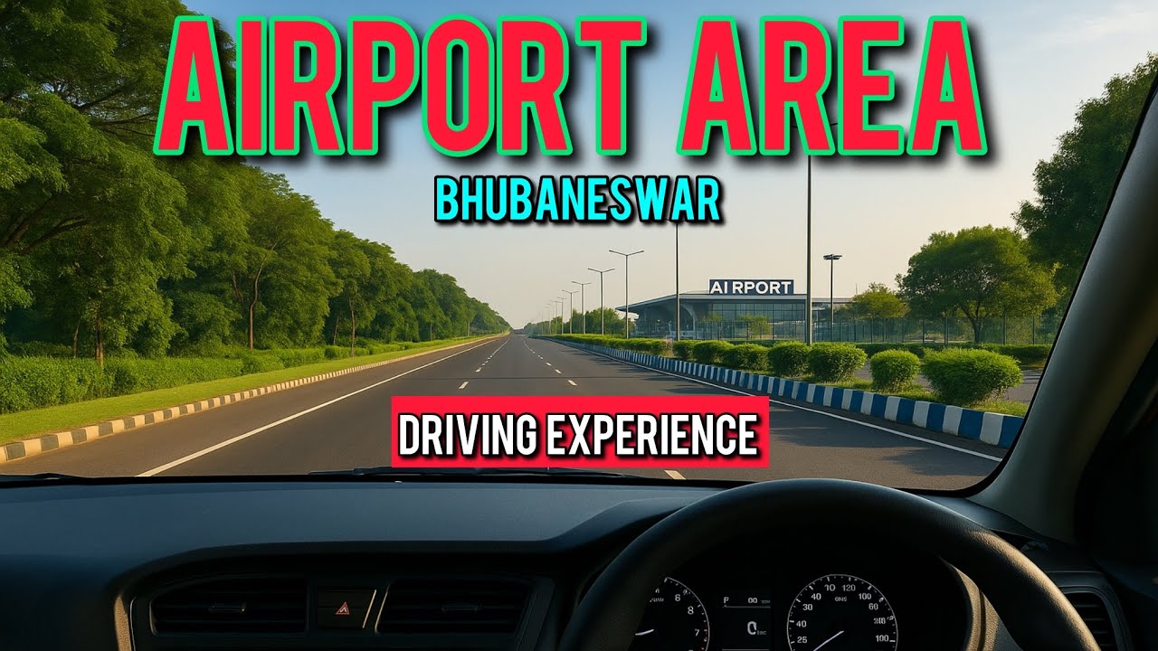 Bhubaneswar Airport | Cleanest & Most Beautiful Airport of Odisha? Full Drive Tour 2025