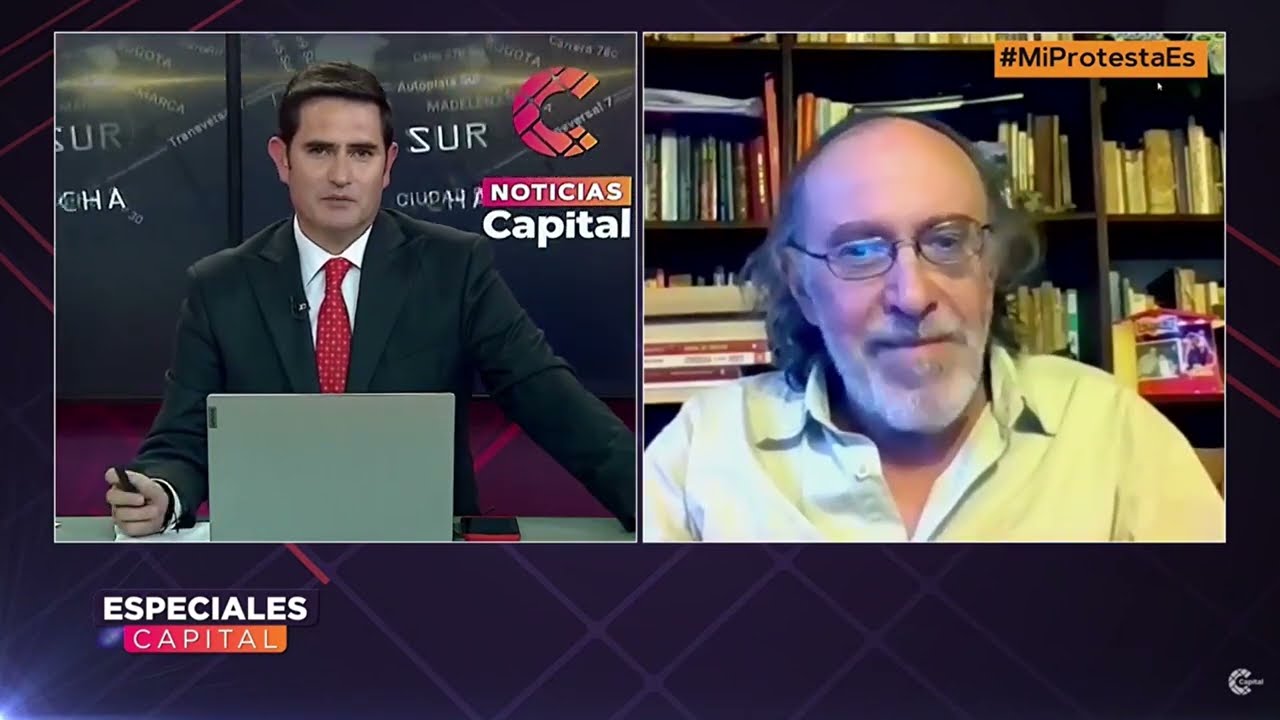 Antonio Morales Riveira de Caf&eacute; Picante en entrevista con Canal Capital sobre los sucesos del paro.
