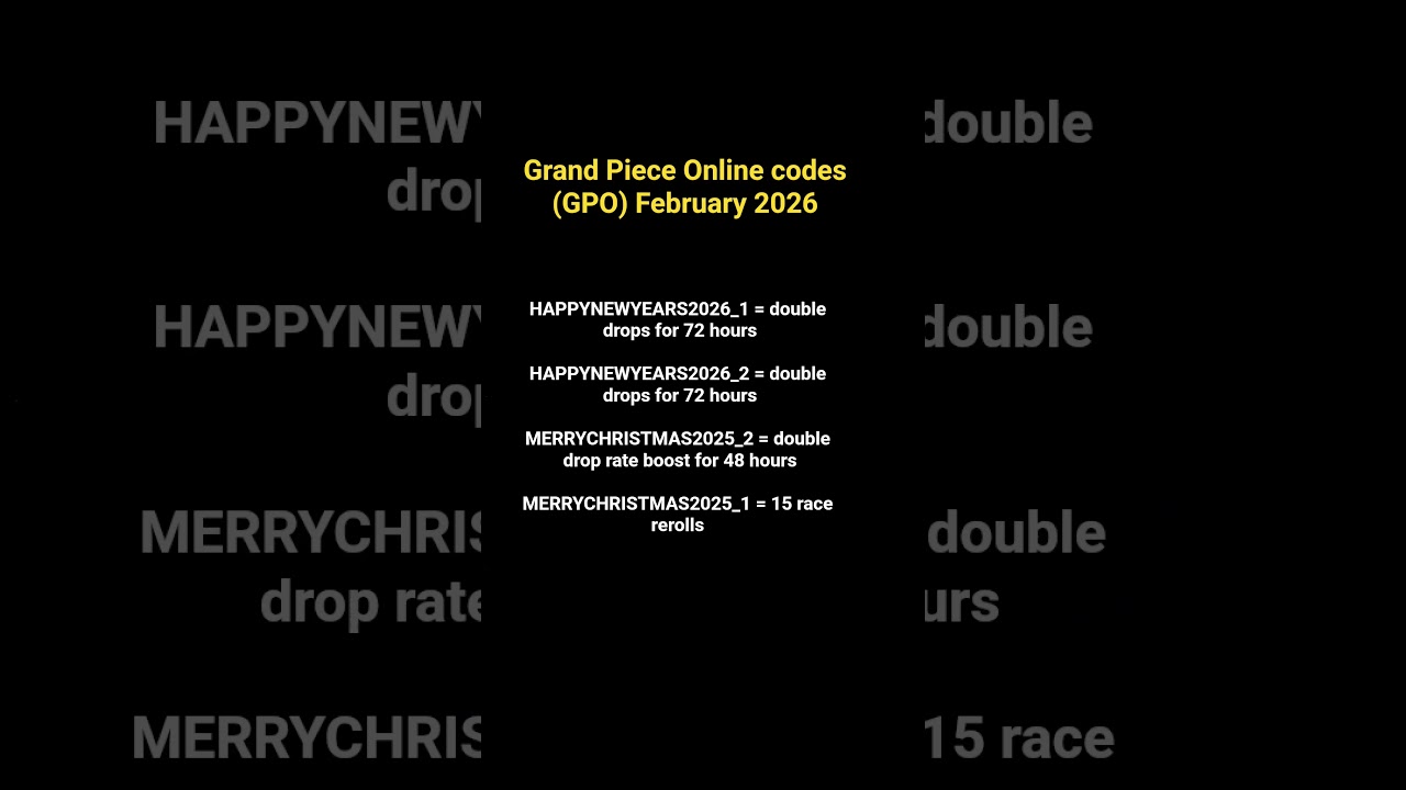 Grand Piece Online codes (GPO) February 2026