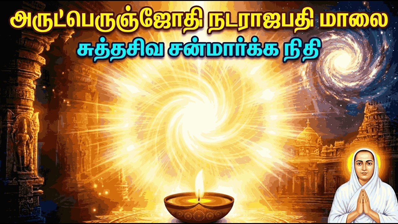 வள்ளலார் கூறும் வாழ்வின் பெரும் நிதி இதுதான்! | அருட்பெருஞ்ஜோதி நடராஜபதி மாலை. #அருட்பெருஞ்ஜோதி 