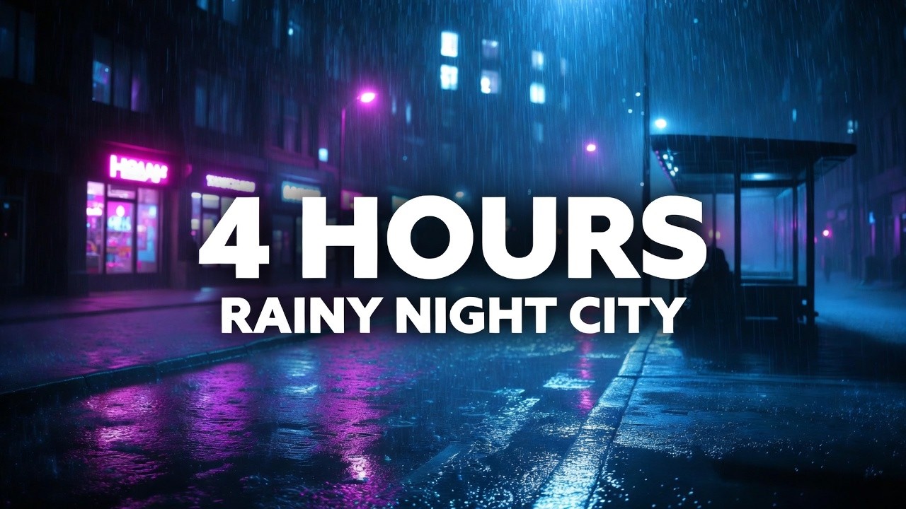 When the City Sleeps and the Rain Keeps Falling (4 Hours)