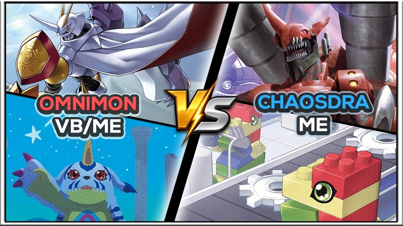 Omnimon VB/ME vs Chaosdramon &bull; EX12 Gameplay | DCGO | Digimon TCG