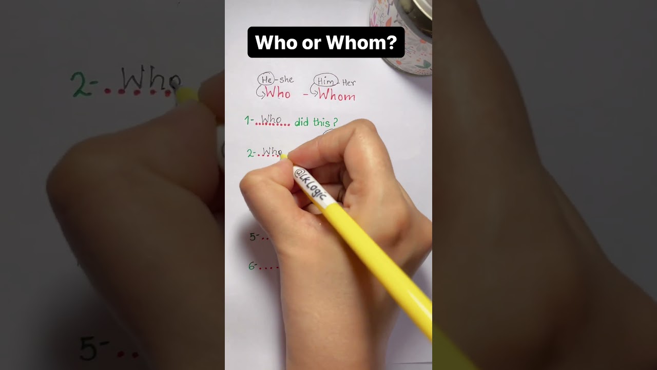 Who vs Whom | Who or Whom?