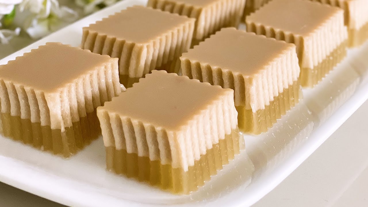 Brown Sugar Coconut Milk Agar-agar Recipe | 红糖椰奶燕菜糕食谱