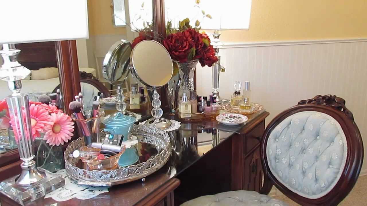 Whats on my vintage vanity today