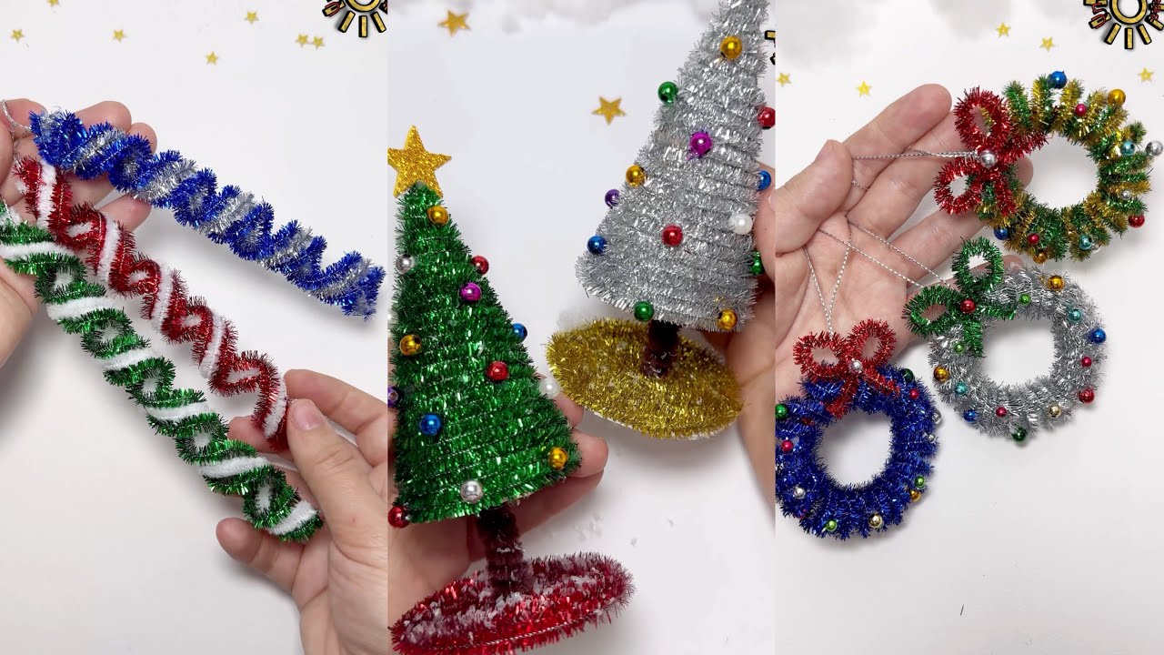 🎄3 ПРОСТЫХ РОЖДЕСТВЕНСКИХ ИДЕЙ С ИСПОЛЬЗОВАНИЕМ ПРОВОЛОКИ ДЛЯ ТРУБОК: Мы покажем вам все шаг за ш...