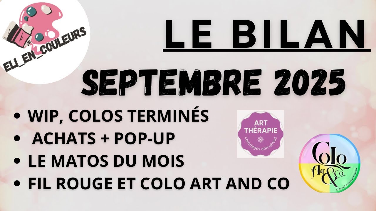 Le bilan du mois + Pop-Up art-thérapie Hachette