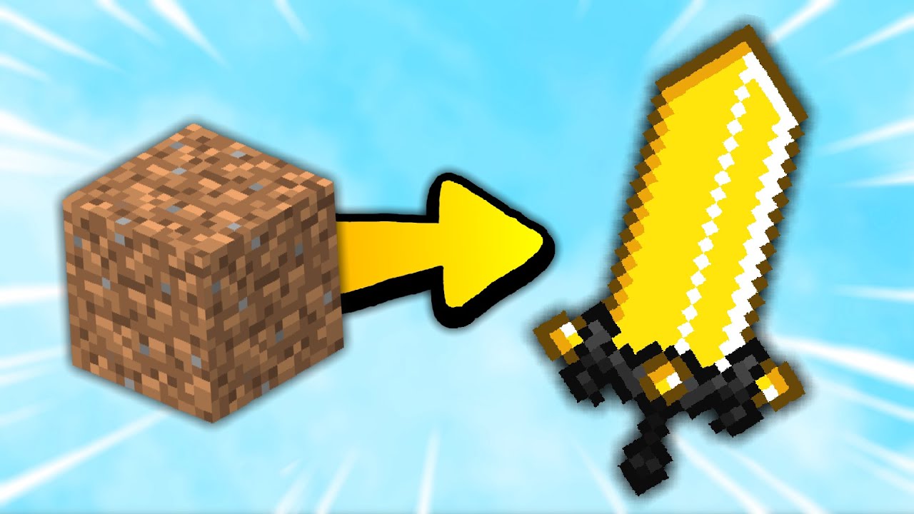 Minecraft, ale z HLÍNY padá NEJLEPŠÍ MEČ VŠECH DOB