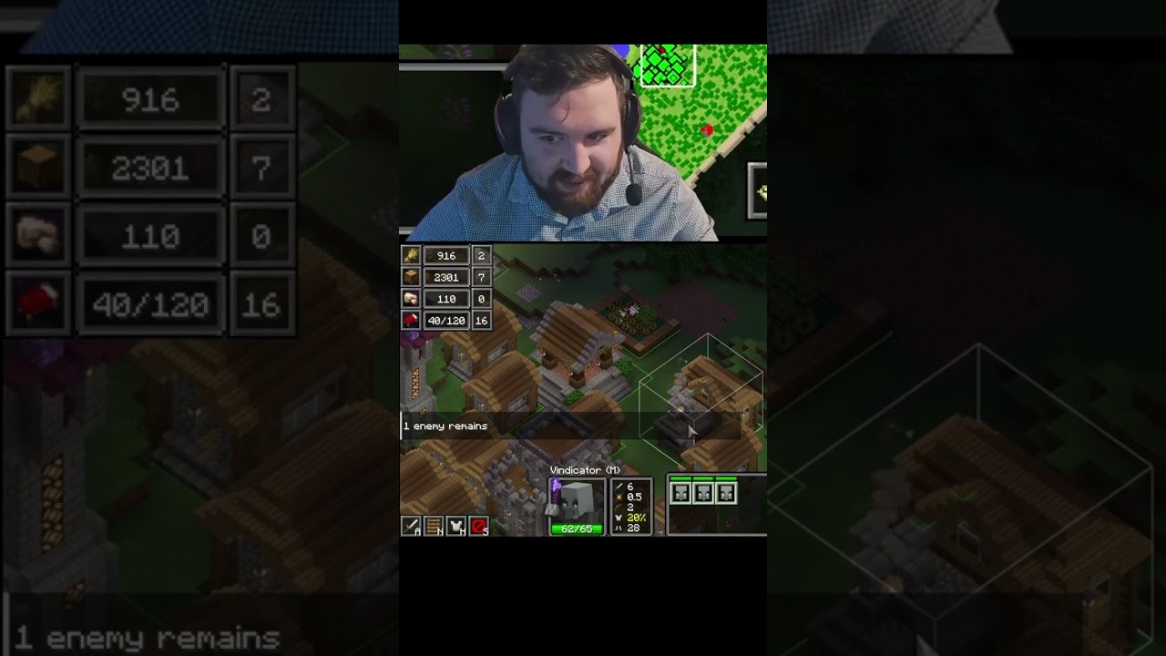Town Management Game: Chaos! Enemies, Farms Destroyed, and Mayhem! #shorts