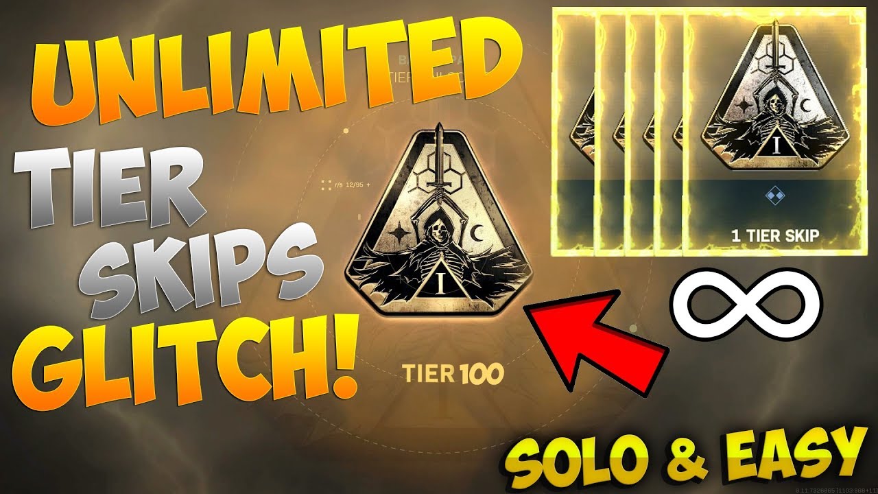 MW GLITCHES: SOLO UNLIMITED TIER SKIPS GLITCH! FAST, EASY, AND REAL!