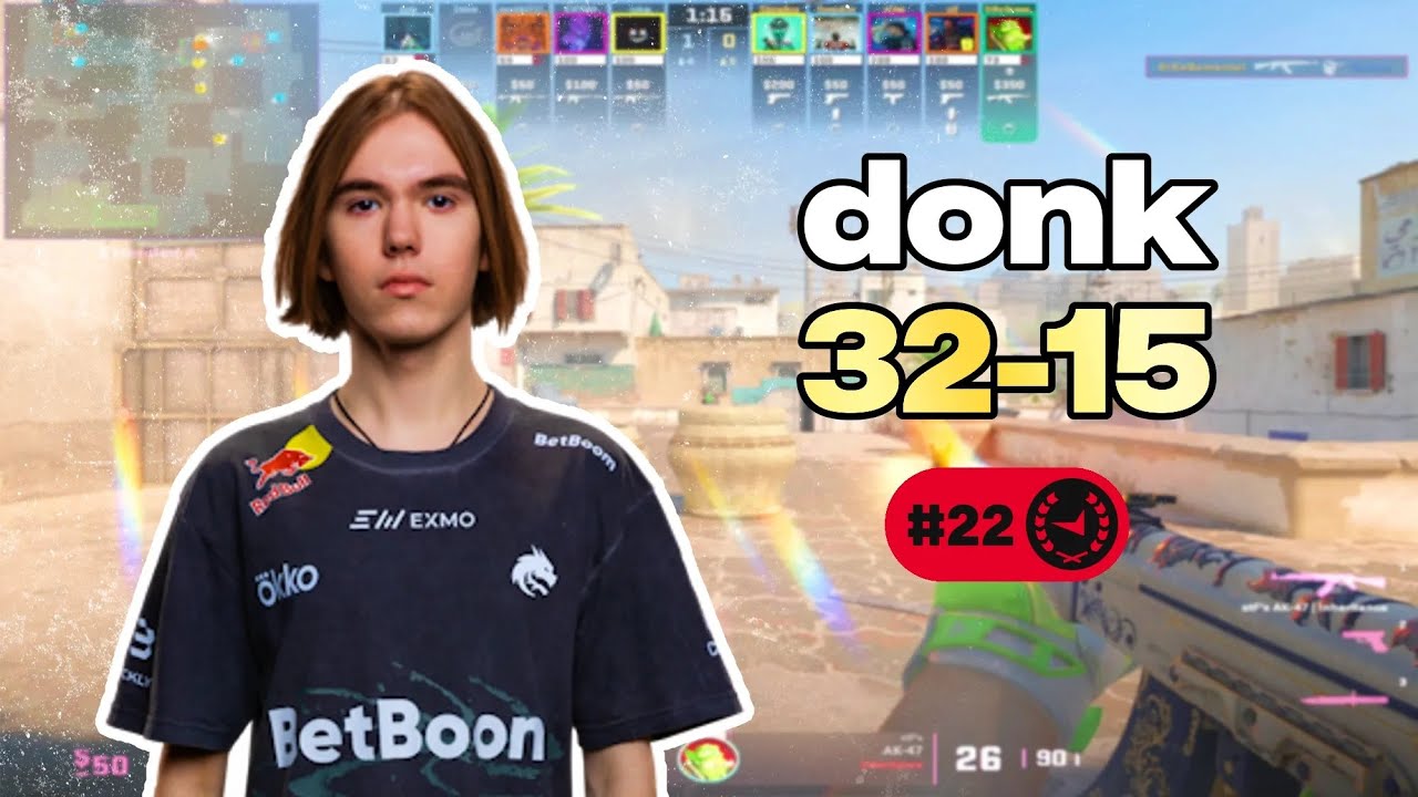 💀 DONK 32-15 POV: МАСТЕР-КЛАСС FACEIT (Dust2) | 4630 ELO