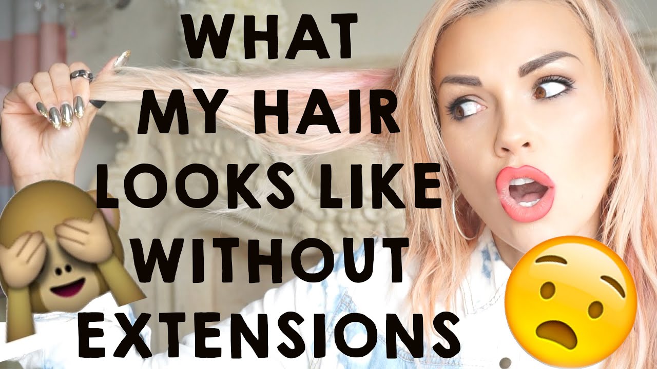 What My Hair Looks Like Without Hair Extensions!