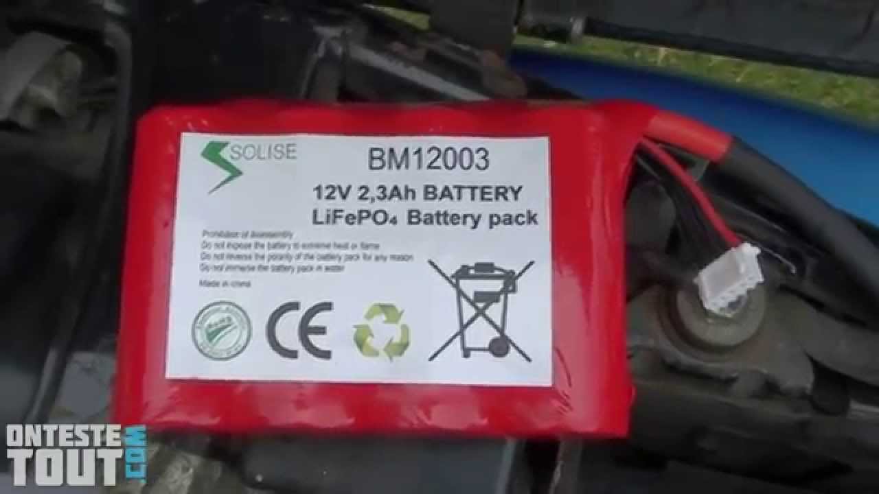 Lunaris2142 teste la batterie Lithium ION Solise BM12003