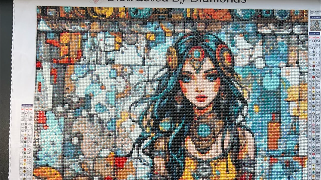 Diamond paintings post review and wip updates