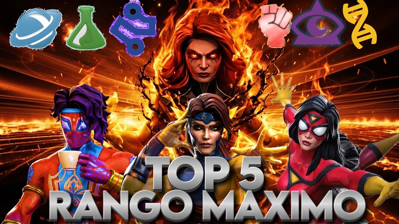 LOS 5 MEJORES CAMPEONES DE CADA CLASE PARA SUBIR AL RANGO MAXIMO EN MARVEL CONTEST OF CHAMPION -MCOC