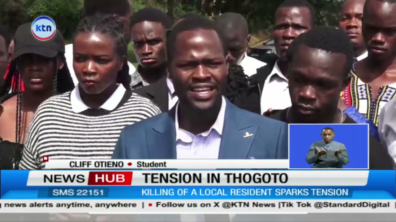 Fear grips Thogoto after killing sparks tension between students and community