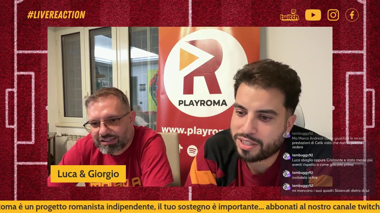 🔥LIVE REACTION SASSUOLO-ROMA🔥