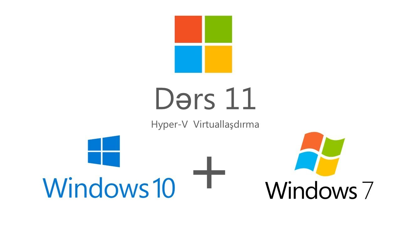Dərs-11 (Kompüterə ikinci Əməliyyat Sistemi yükləmə, Hyper-V, Virtuallaşdırma)
