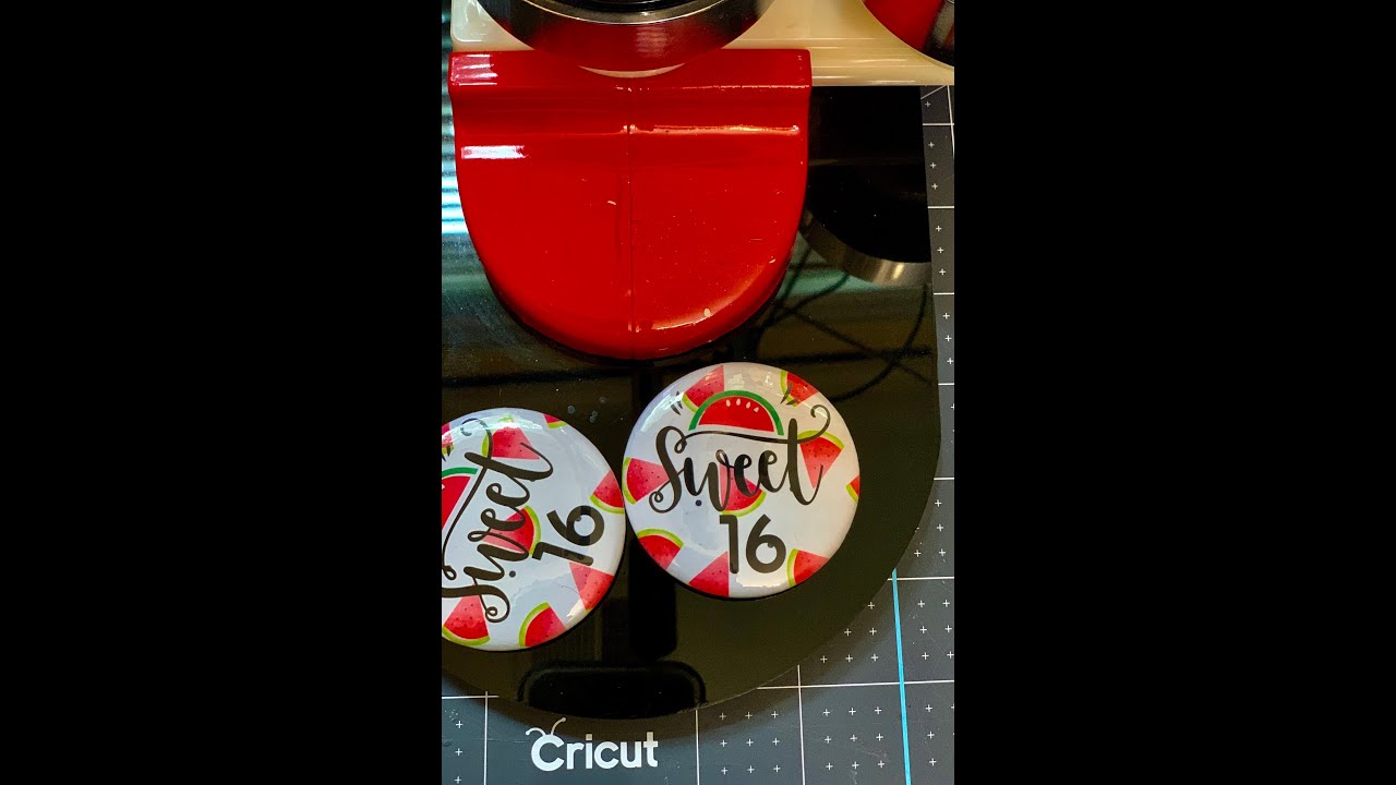 Print then Cut - Making Buttons