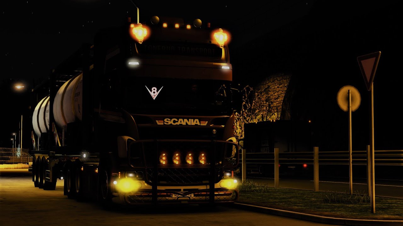 ETS2 SCANIA TONERUD R560 V8 MANUAL OLSO (NOR) - LUGA (RUS) PT.1