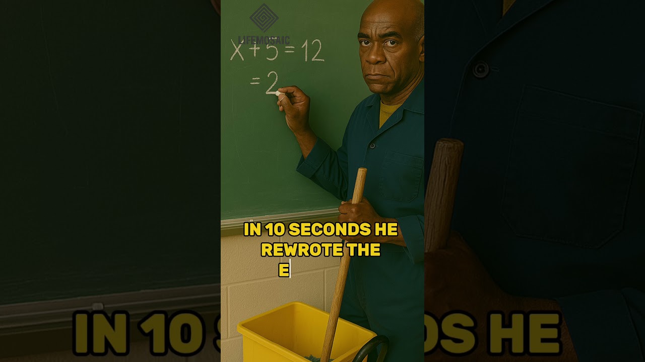 Teacher Mocked Black Janitor with Math &mdash; He Solved It #shorts #reallifestory #black