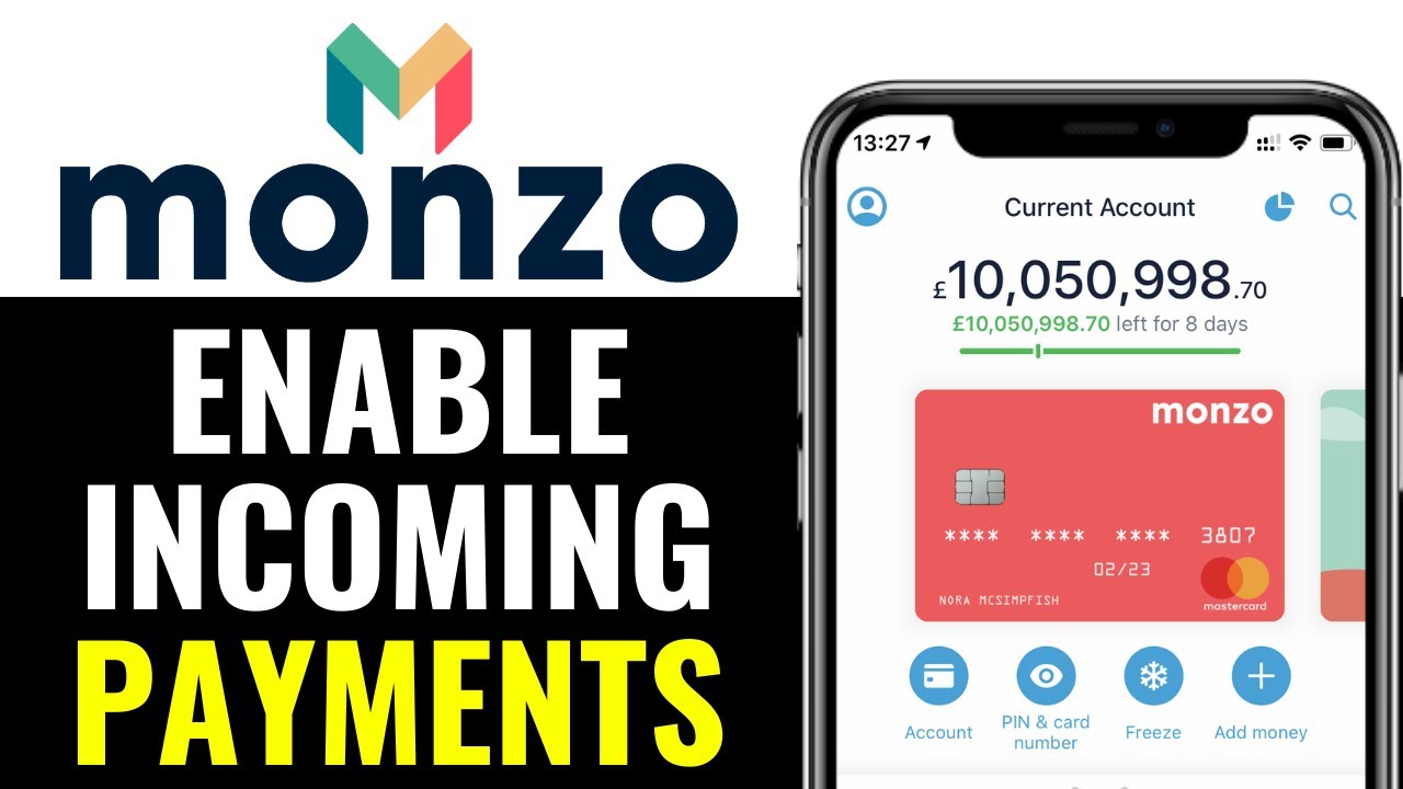 How to Enable Incoming Payments on Monzo 2025 (EASY GUIDE)