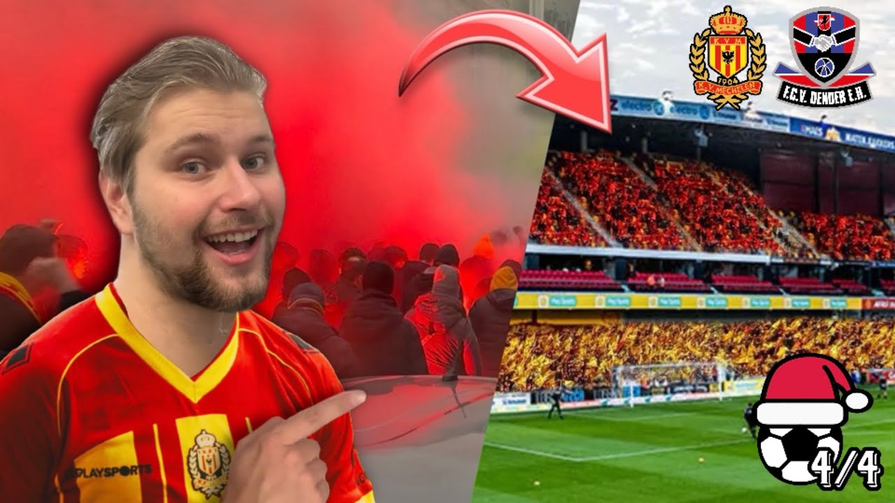 INSANE PYRO MARCH BEFORE THE GAME AS MECHELEN TAKE ON DENDER!! KV Mechelen - Dender Matchday Vlog