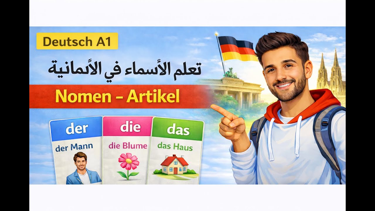 الأسماء وأدوات التعريف في اللغة الألمانية | Deutsch A1 – Nomen & Artikel