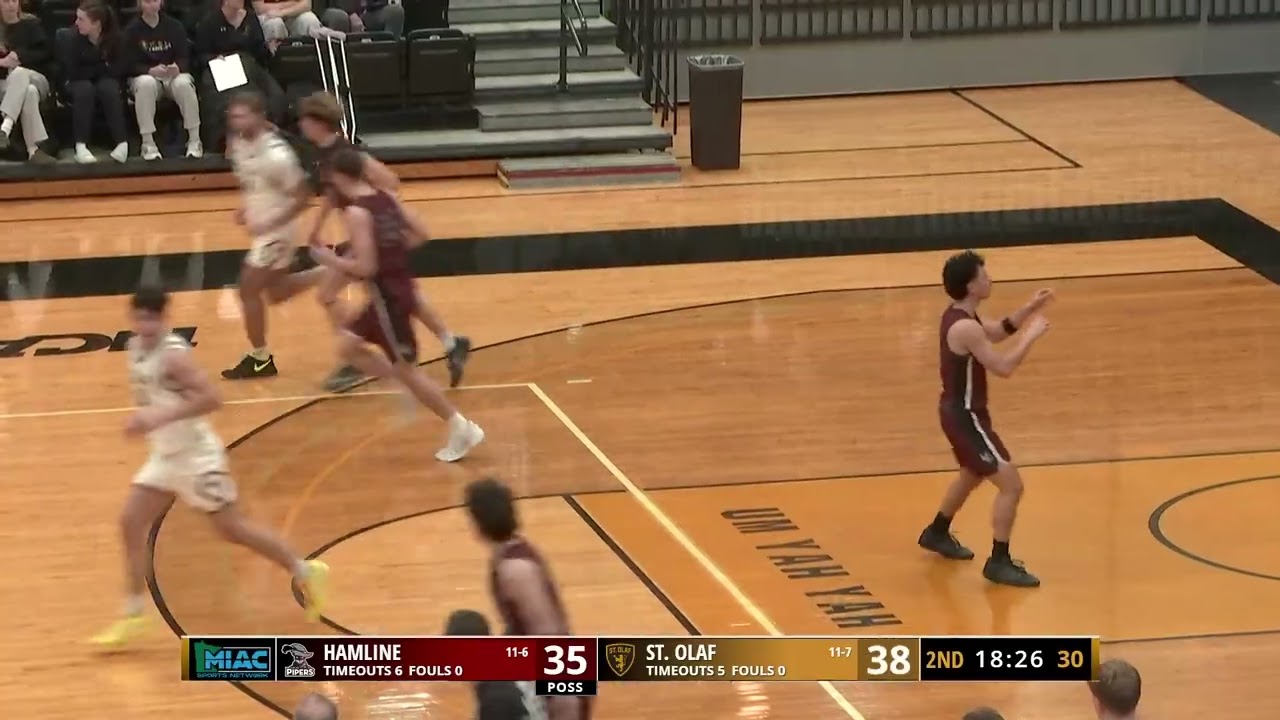 Men's Basketball St.Olaf Vs. Hamline