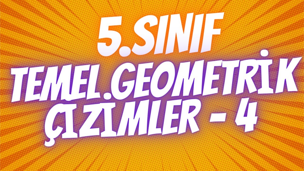 5.SINIF TEMEL GEOMETRİK ÇİZİMLER- 4 (Doğruya Dikme Çizme)