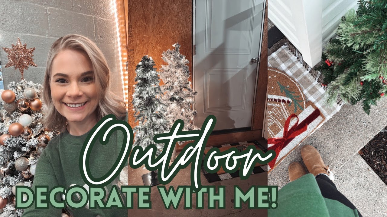 ❄️ FRONT PORCH DECORATE WITH ME 🎄My eye catching front porch, and cozy home extras! #christmas