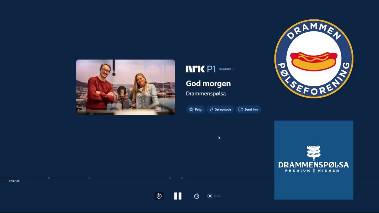 Drammenspølsa på NRK P1