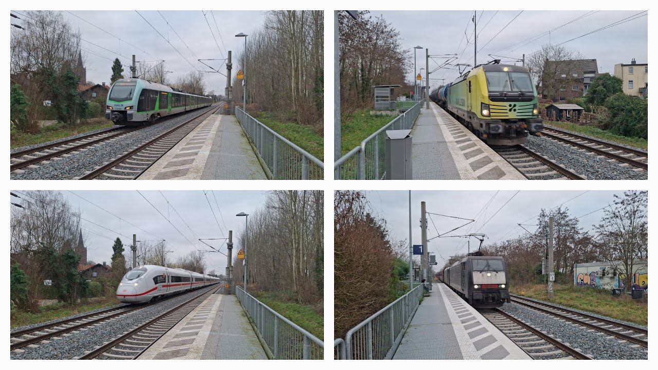 Trains/Züge/treinen in Emmerich-Elten 23/12/2025
