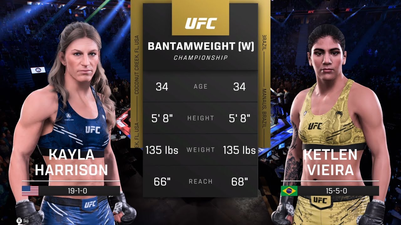 EA Sports UFC 5 Gameplay Kayla Harrison vs Ketlen Vieira