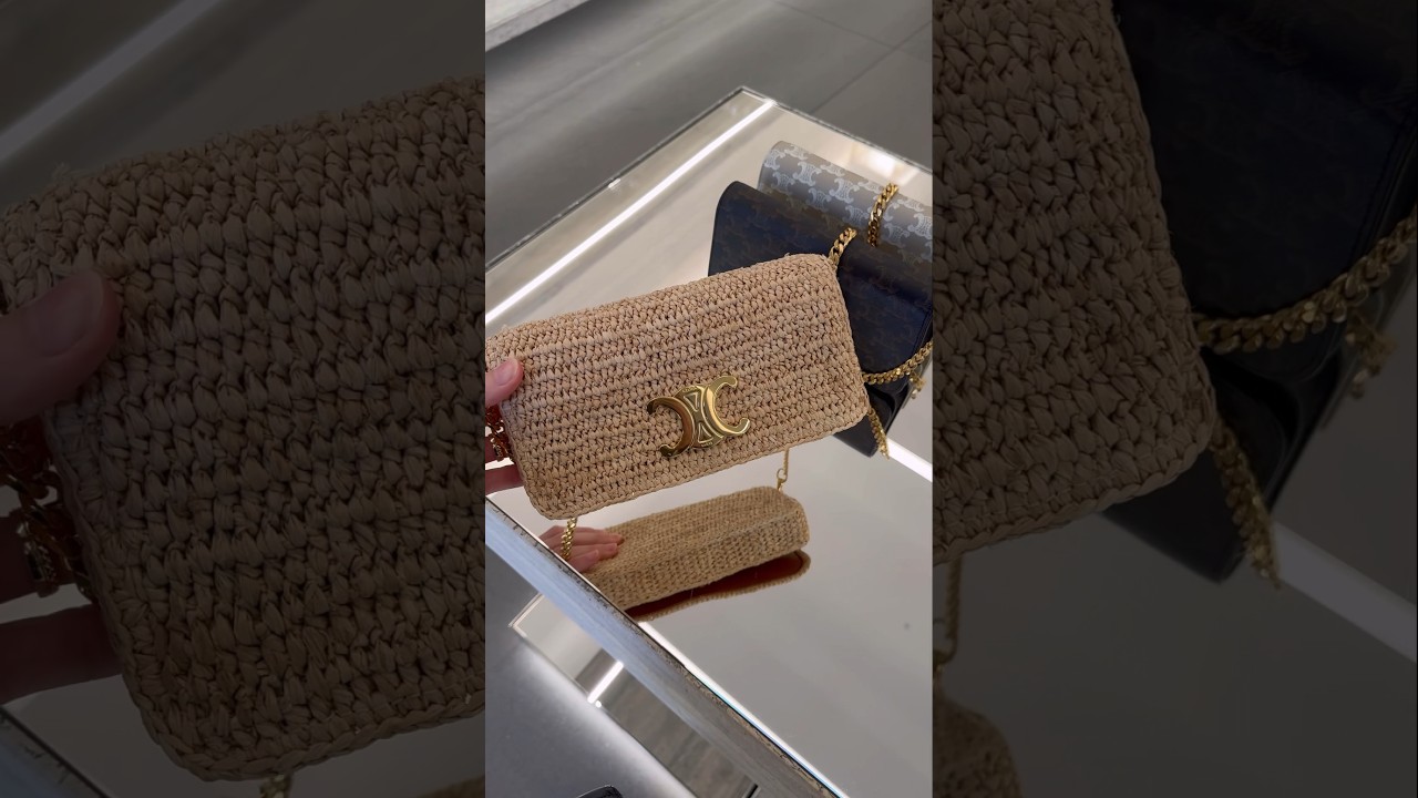 The new Celine multipochette in raffia - the perfect every day summer bag 😍 #celine #celinebag