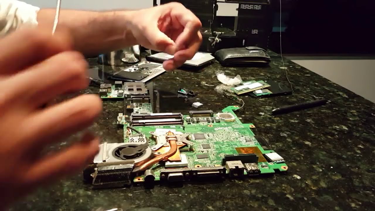 Resolvendo ou consertando problema de solda BGA do chipset da placa mãe sem ferramentas