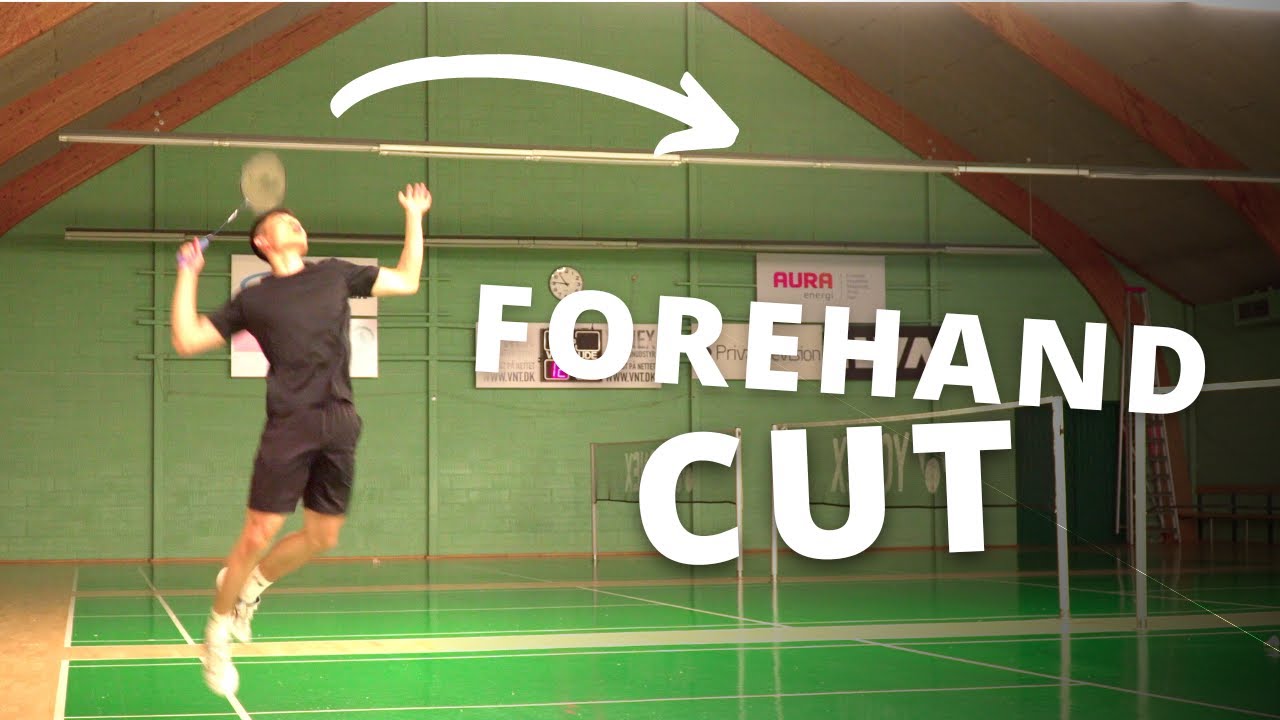 How to play the forehand cut perfectly | Basic Feather | Badminton tutorial