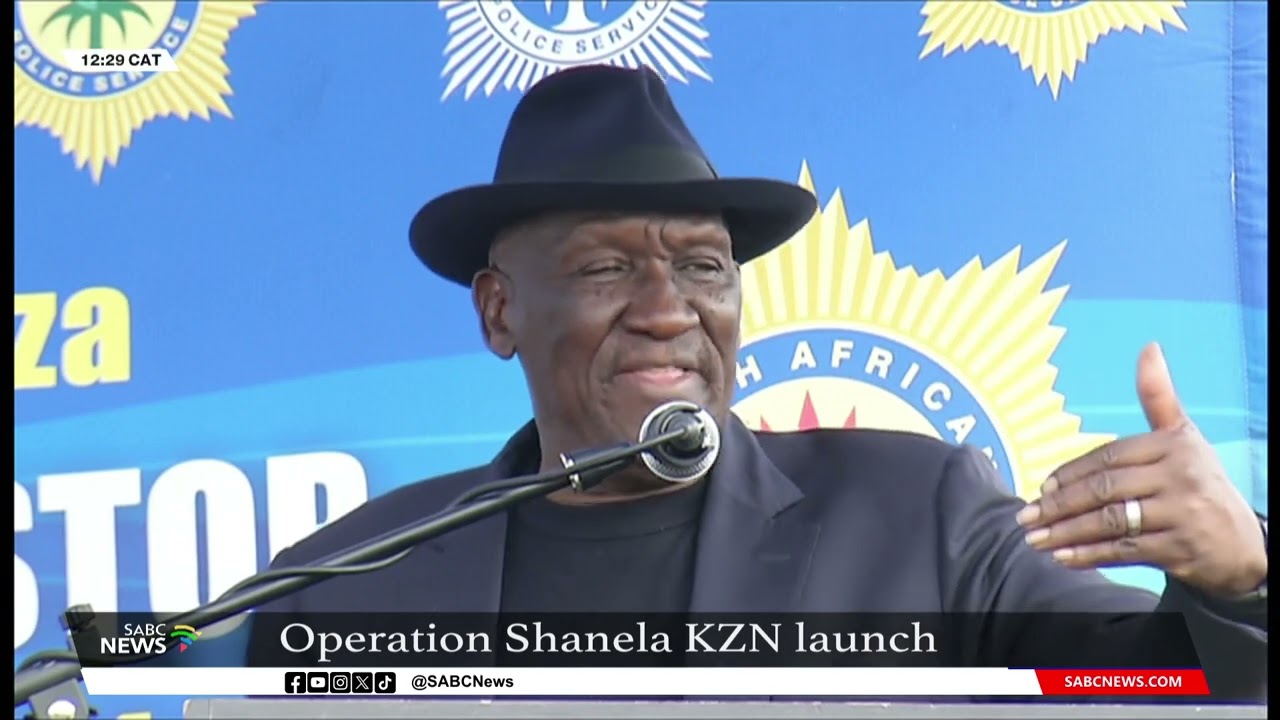 Police Minister Bheki Cele launches Operation Shanela in KZN
