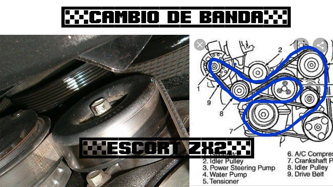 Cambio de la banda de accesorios (escort zx2)