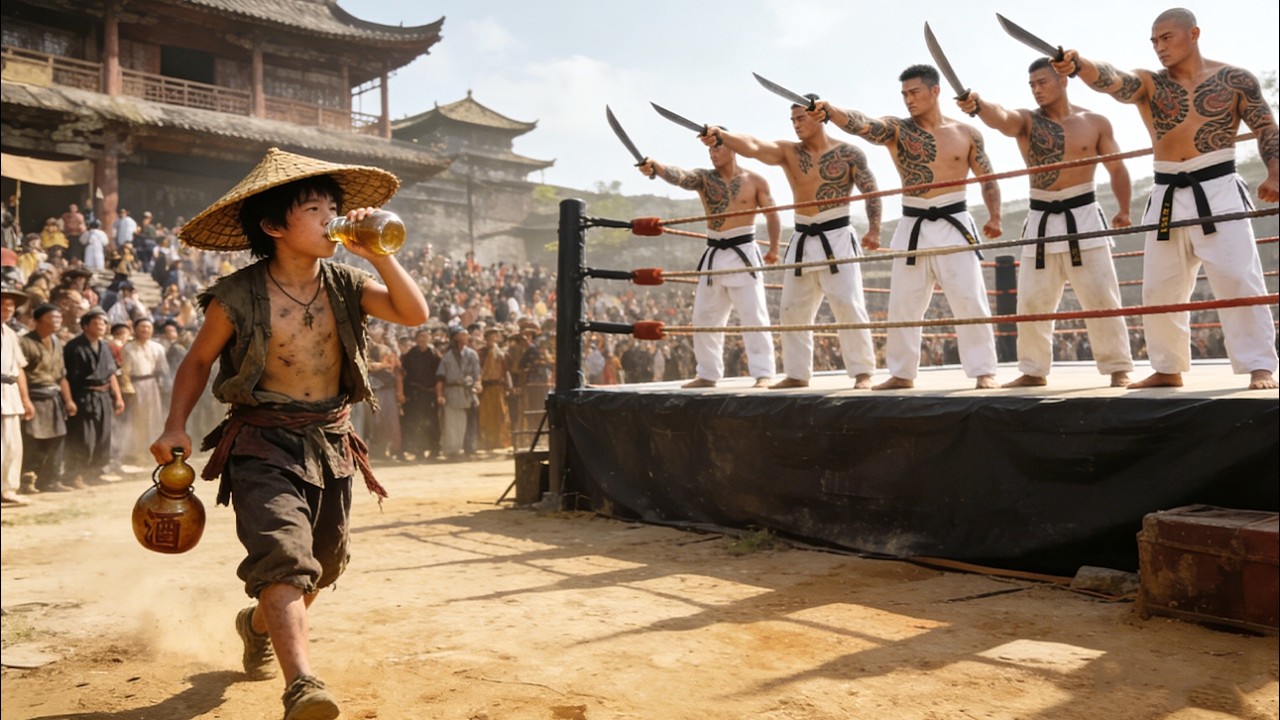 【功夫電影】日本武士囂張挑釁，怎料路邊喝酒少年是功夫高手，一拳秒殺他。| Kung Fu |中國電視劇