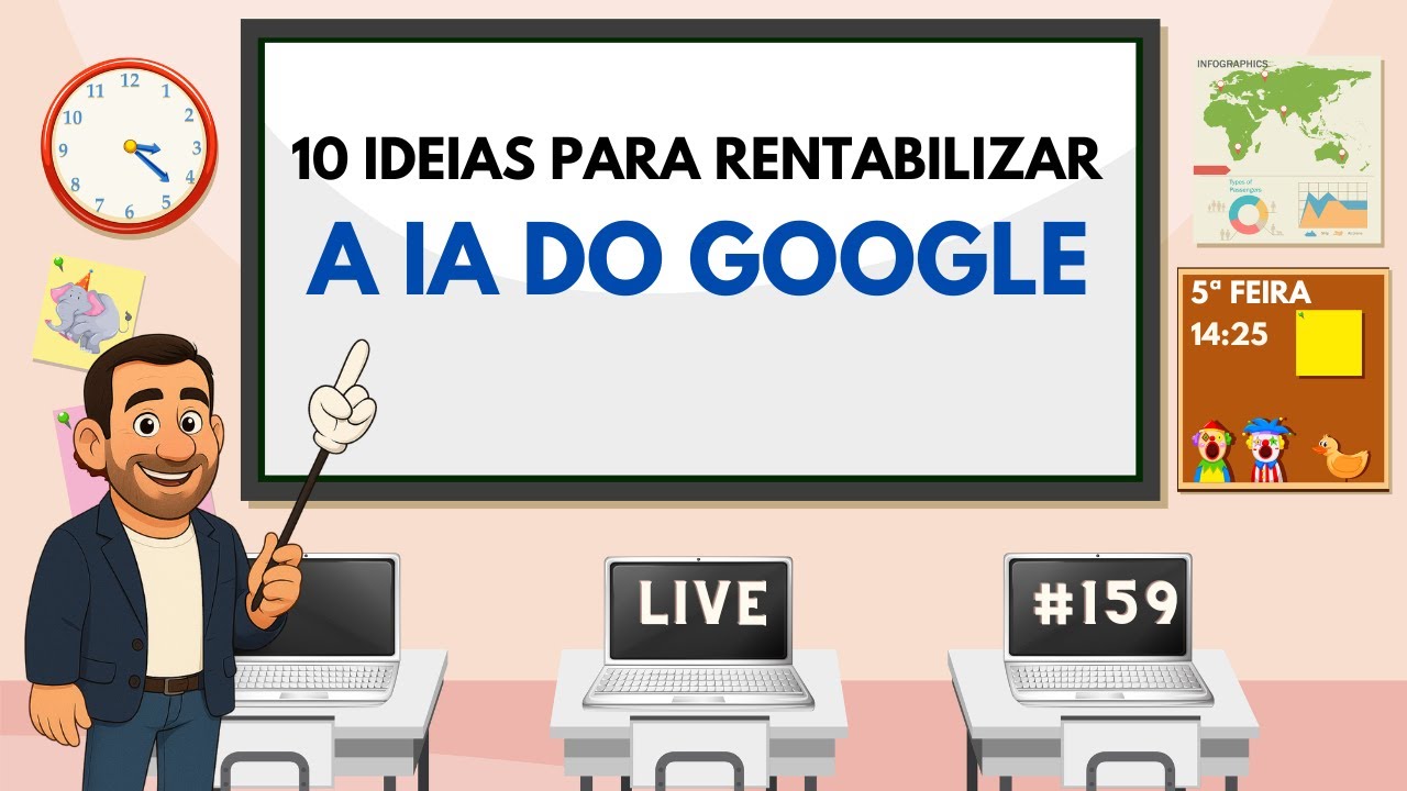 LIVE #159 - 10 Ideias para rentabilizar a IA da Google