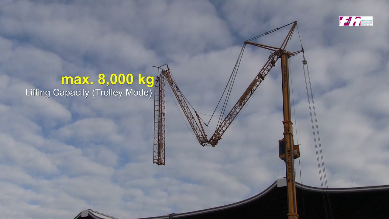 [Timelapse] Preparation of Liebherr MK 140 mobile construction crane