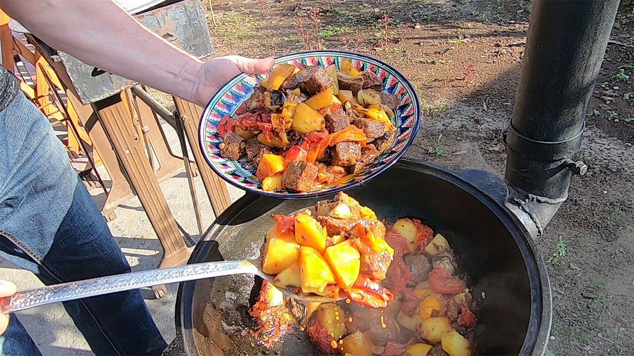 МЯСО КОТОРОЕ ВЫ ОБЯЗАНЫ ПРИГОТОВИТЬ.ЧАНАХИ В КАЗАНЕ