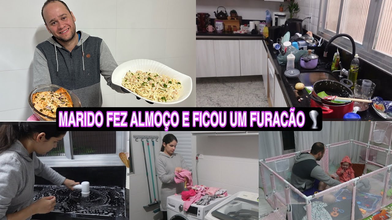 ALMOÇO GOSTOSO | ROTINA DOMÉSTICA | MOSTREI ESCOVA ELÉTRICA | CERCADO GIGANTE | CADEIRA ALIMENTAÇÃO