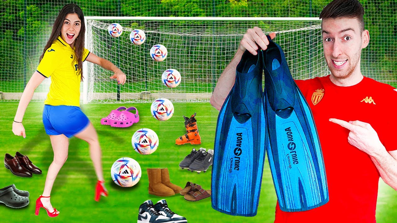 10 SOORTEN SCHOENEN VOETBAL CHALLENGE!! *MOEILIJK* #518