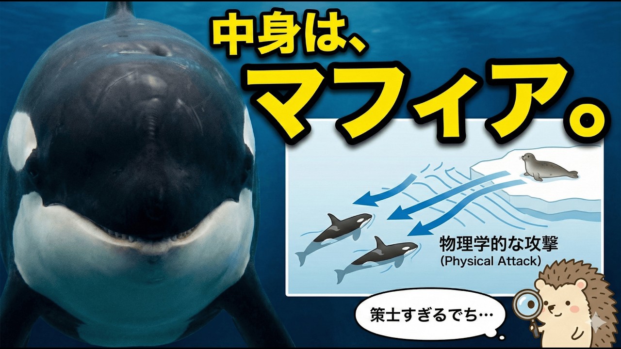 可愛さに騙されるな。サメすらおやつにするシャチの「尖りすぎた」知能とマフィア級の策略