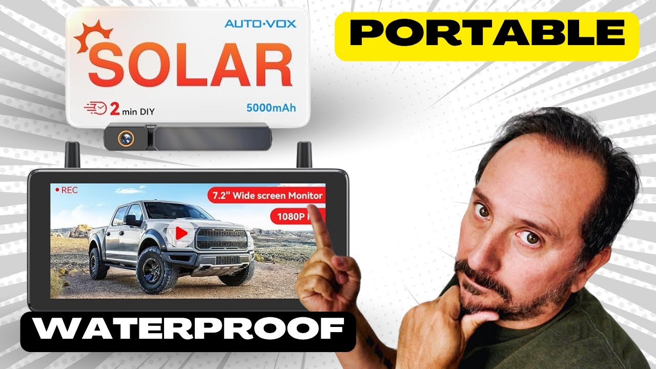 ☀️ WIRELESS & EASY! AUTO-VOX Solar Backup Camera REVIEW! 🚚