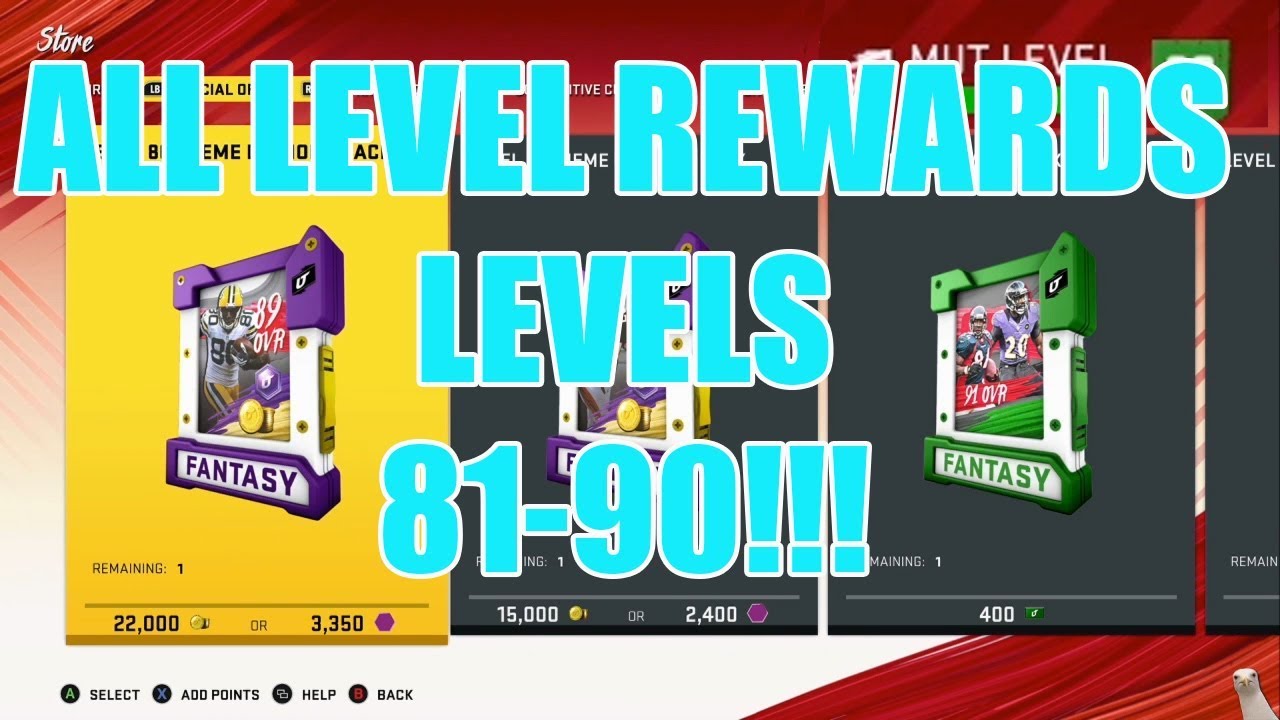 All Rewards Levels 81-90!!!- Madden 20 Ultimate Team